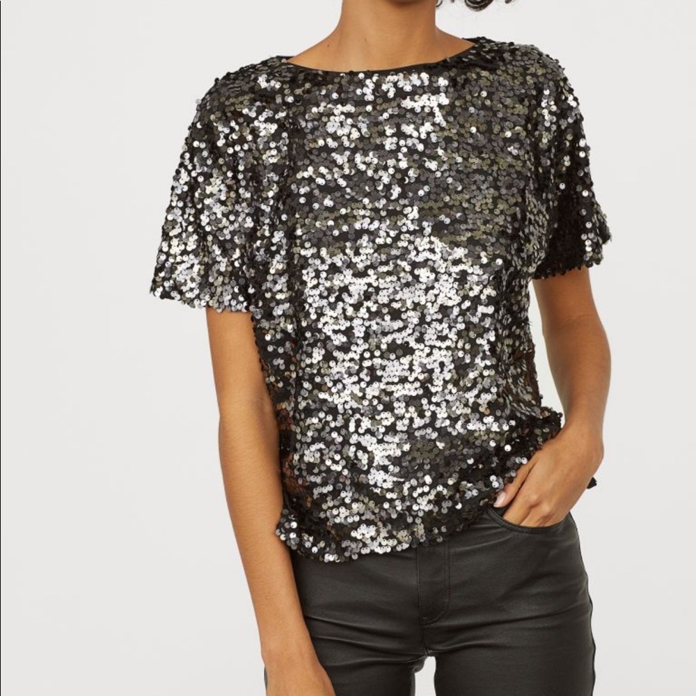 H&M Sequin Top